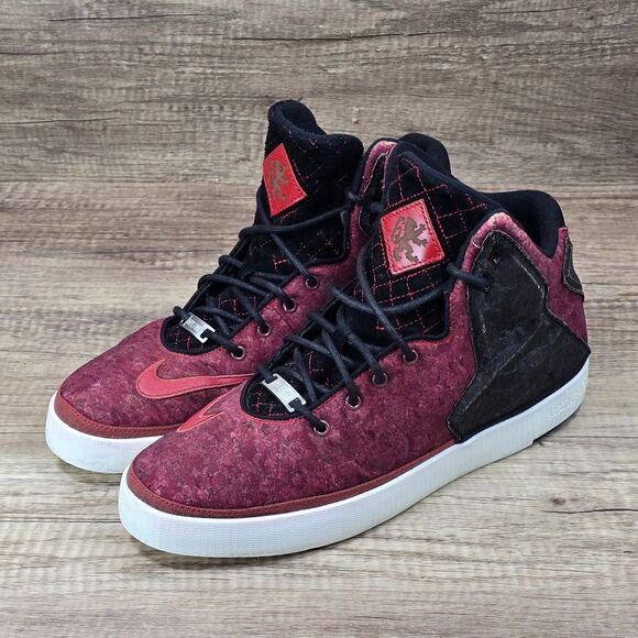 Nike LeBron 11 Lifestyle Red Cork Men\'s Size 11 Red Black Sneakers (616766-601) main image 4